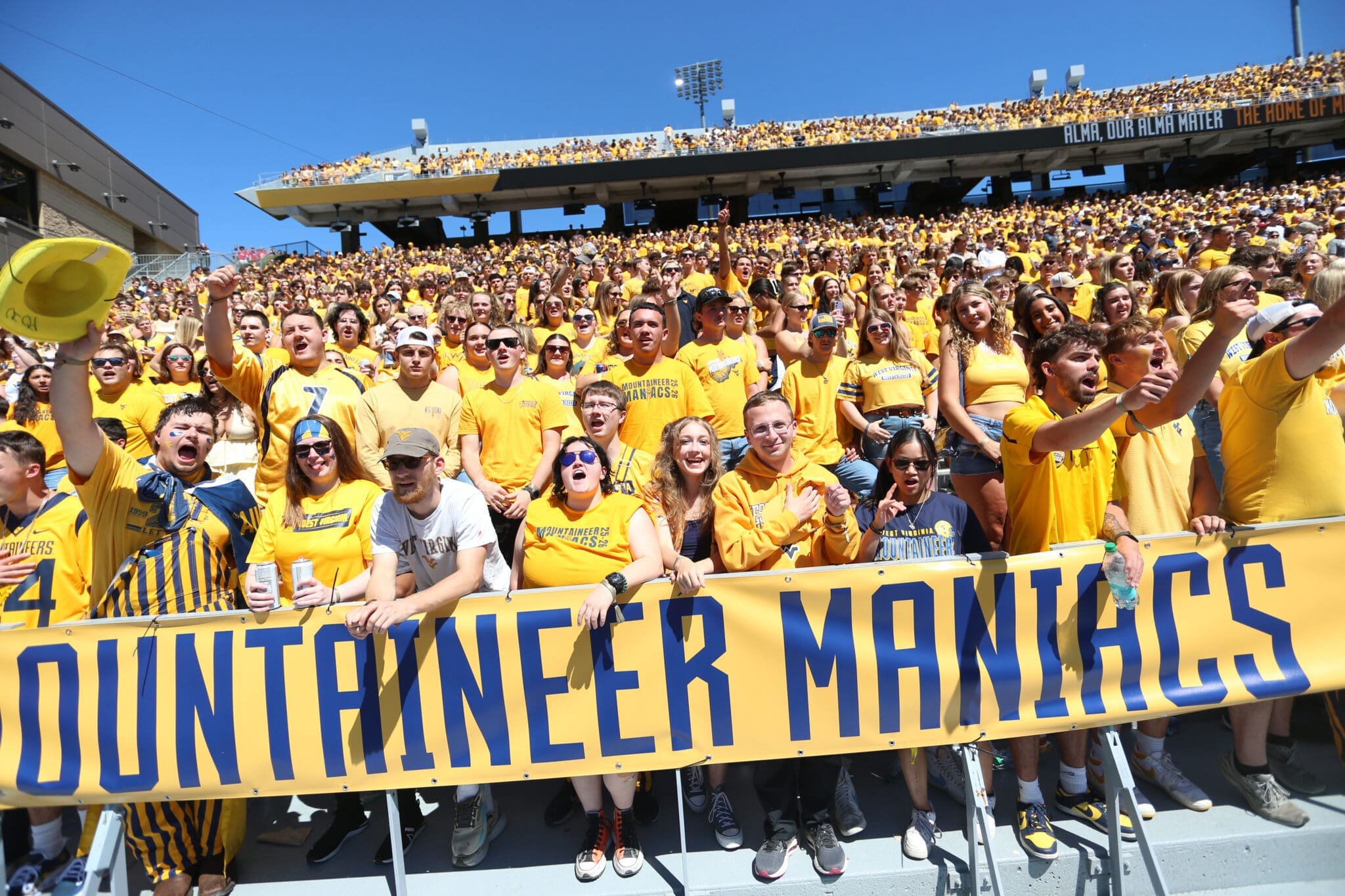 WVU fans at 2025 season opener