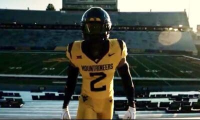 WVU Football gold uniform reveal