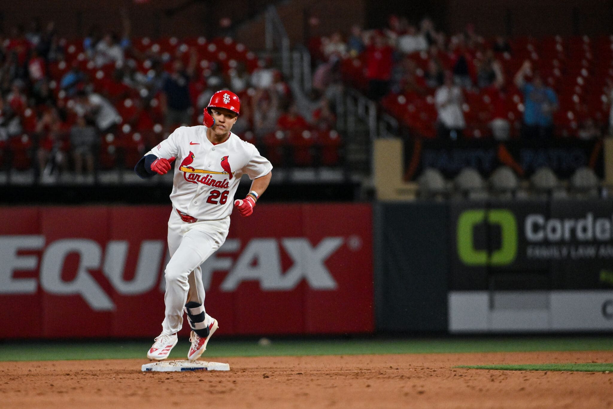JJ Wetherholt runs bases after home run