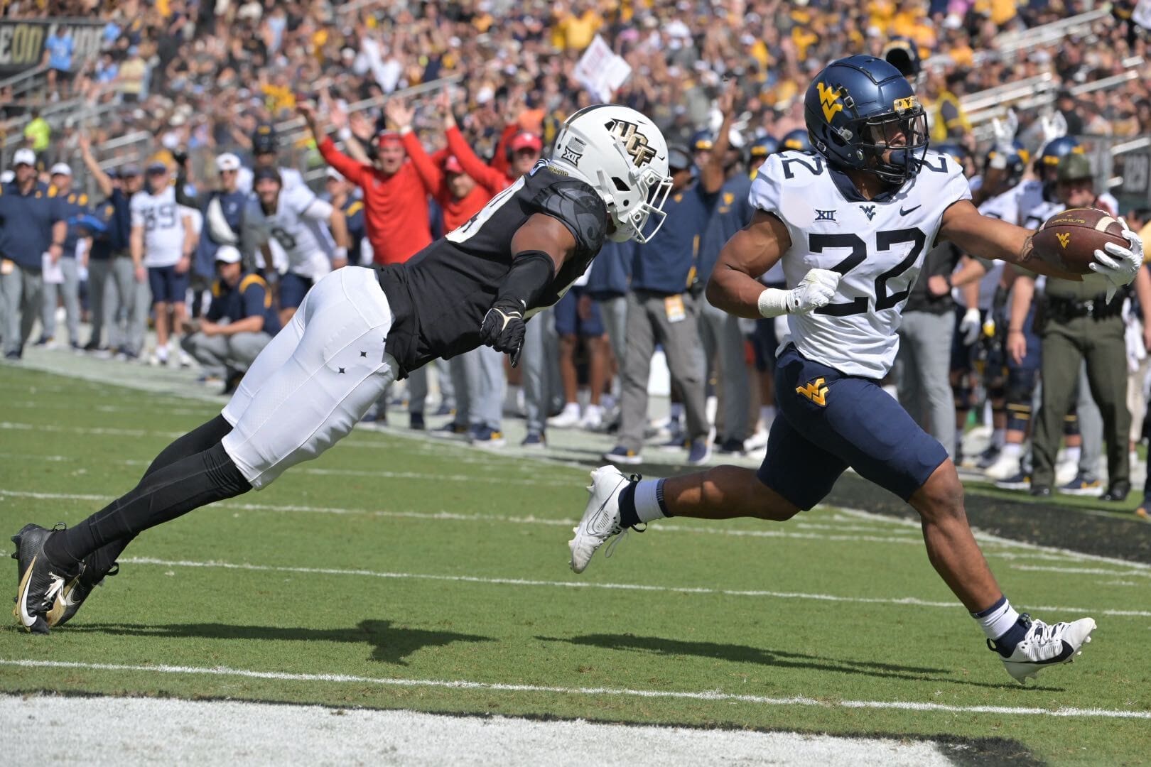 WVU Football RB Jahiem White TD