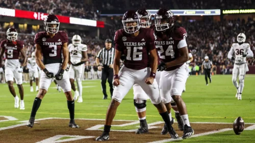 Jaylen Henderson with Texas A&M
