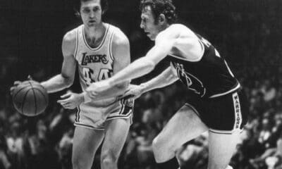 Jerry West from playing days with Lakers