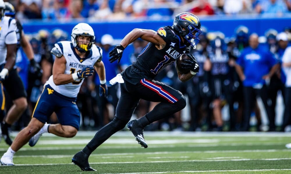 Kansas RB Leshon Williams against WVU