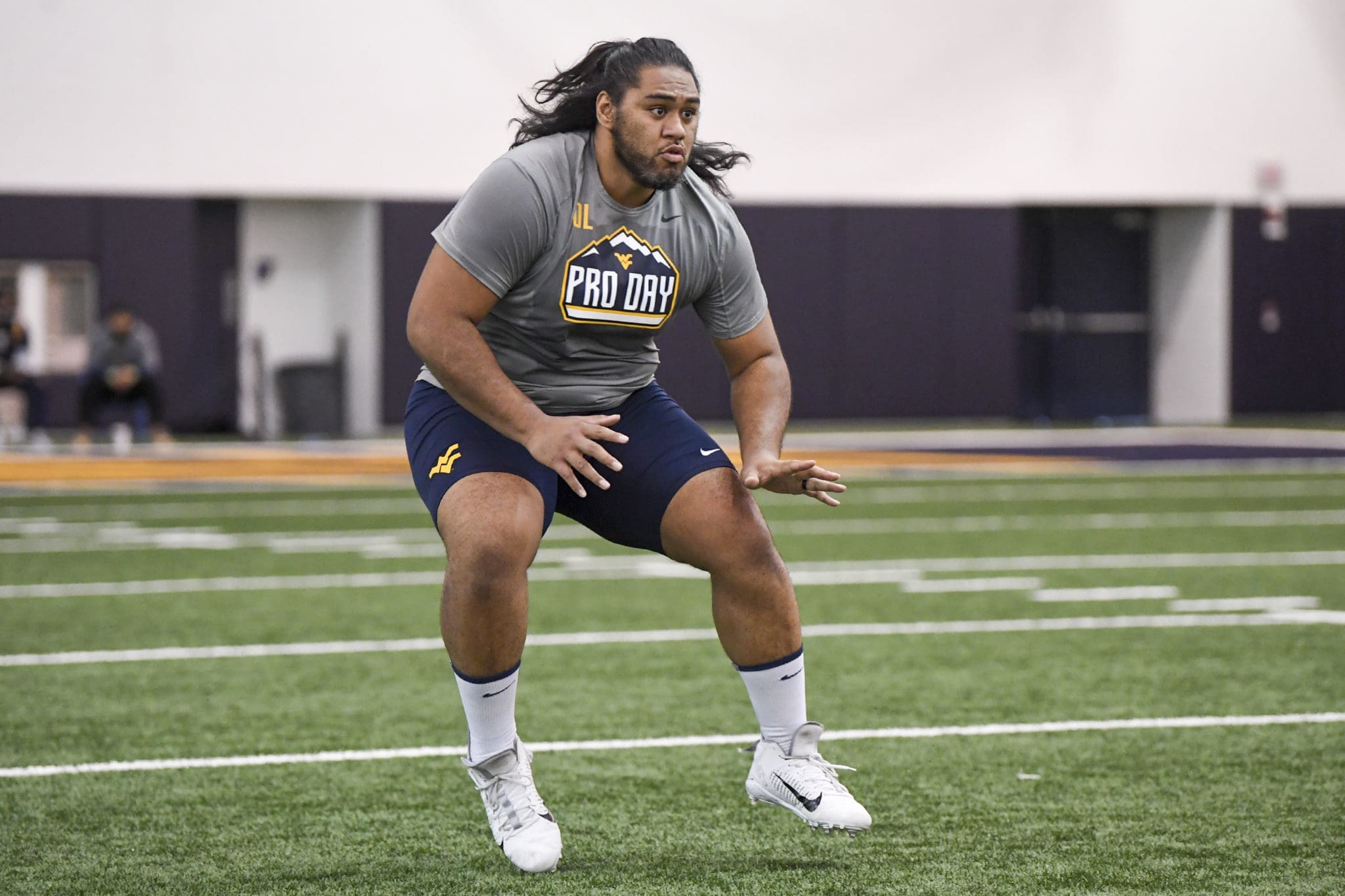 WVU Football OL Michael Brown at Pro Day