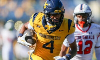 WVU Football WR Cam Vaughn TD catch against RMU