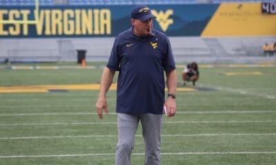 WVU Football HC Rich Rodriguez during practice