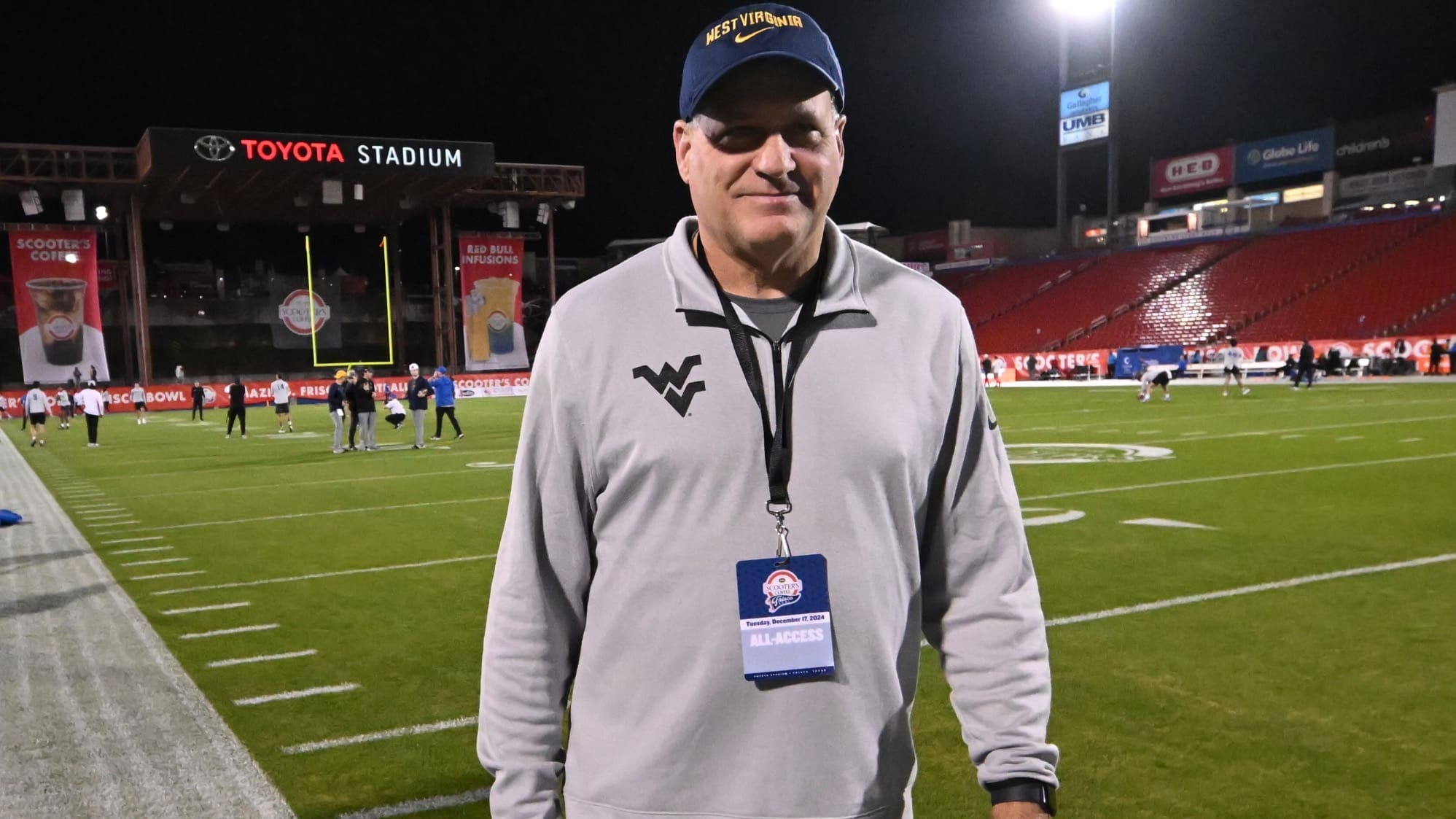 WVU Football Rich Rodriguez at Frisco Bowl