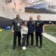WVU Football TE commit Sam Hamilton with Rich Rodriguez