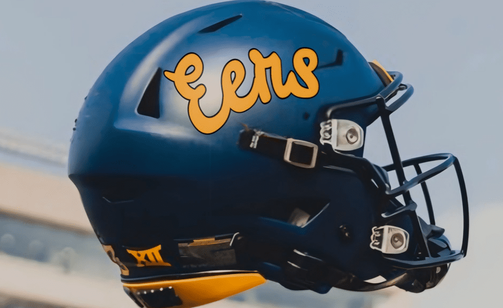 WVU Football blue Eers helmet