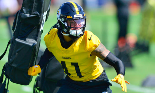 Kenny Robinson with Steelers