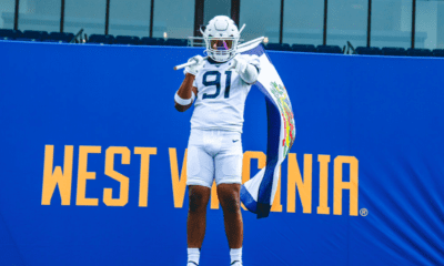 WVU Football DE Commit Elijah Kinsler yells about Backyard Brawl