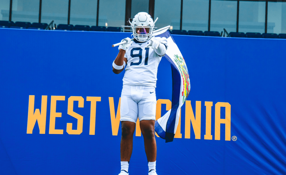 WVU Football DE Commit Elijah Kinsler yells about Backyard Brawl