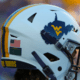 WVU Football Country Roads White Helmet stock