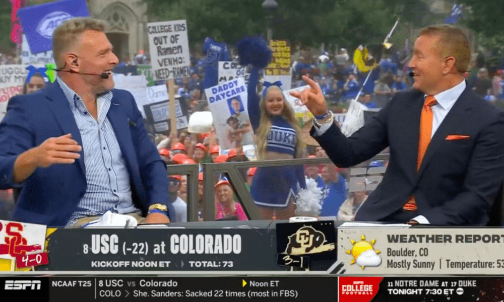 Pat McAfee and Kirk Herbstreit on College GameDay