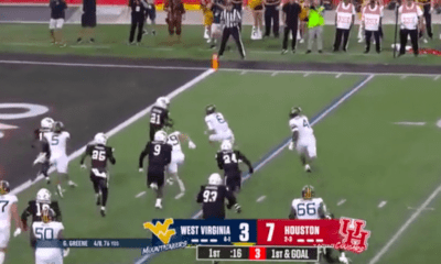 WVU Garrett Greene blocks for CJ Donaldson TD