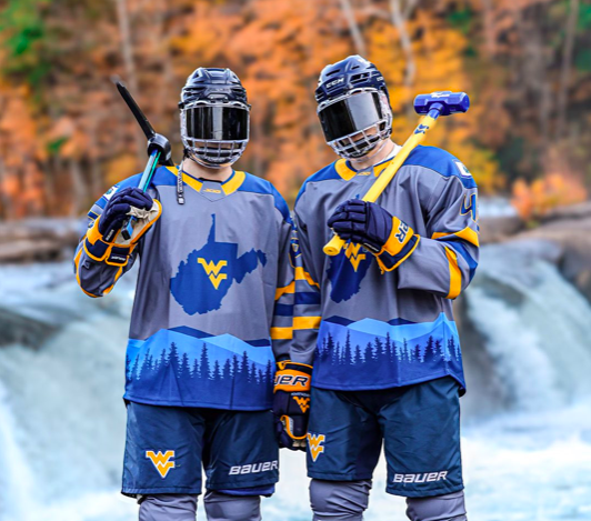WVU Hockey new alternate uniforms