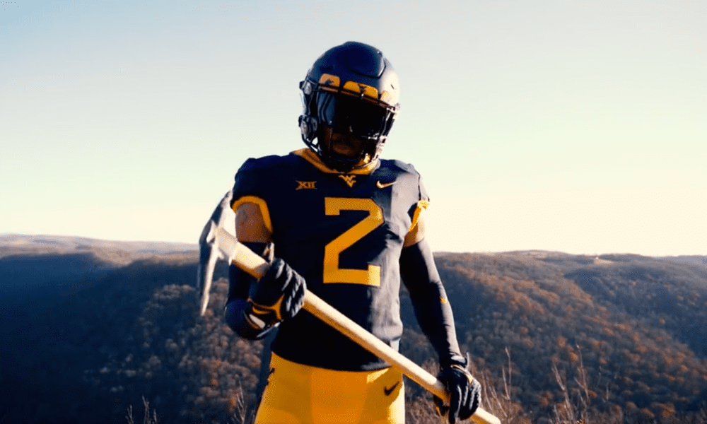 WVU Football Gold and Blue Uniform Combo