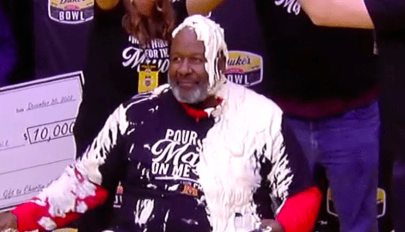 WVU HC Neal Brown agrees to take mayo bath like Maryland HC Mike Locksley