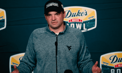 WVU HC Neal Brown after Mayo Bowl win