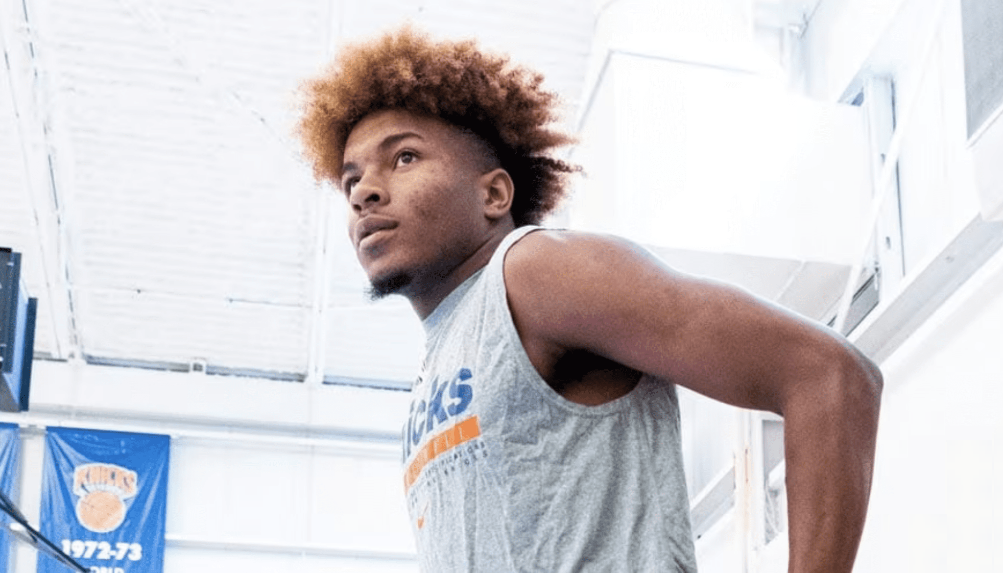 Miles McBride with Knicks