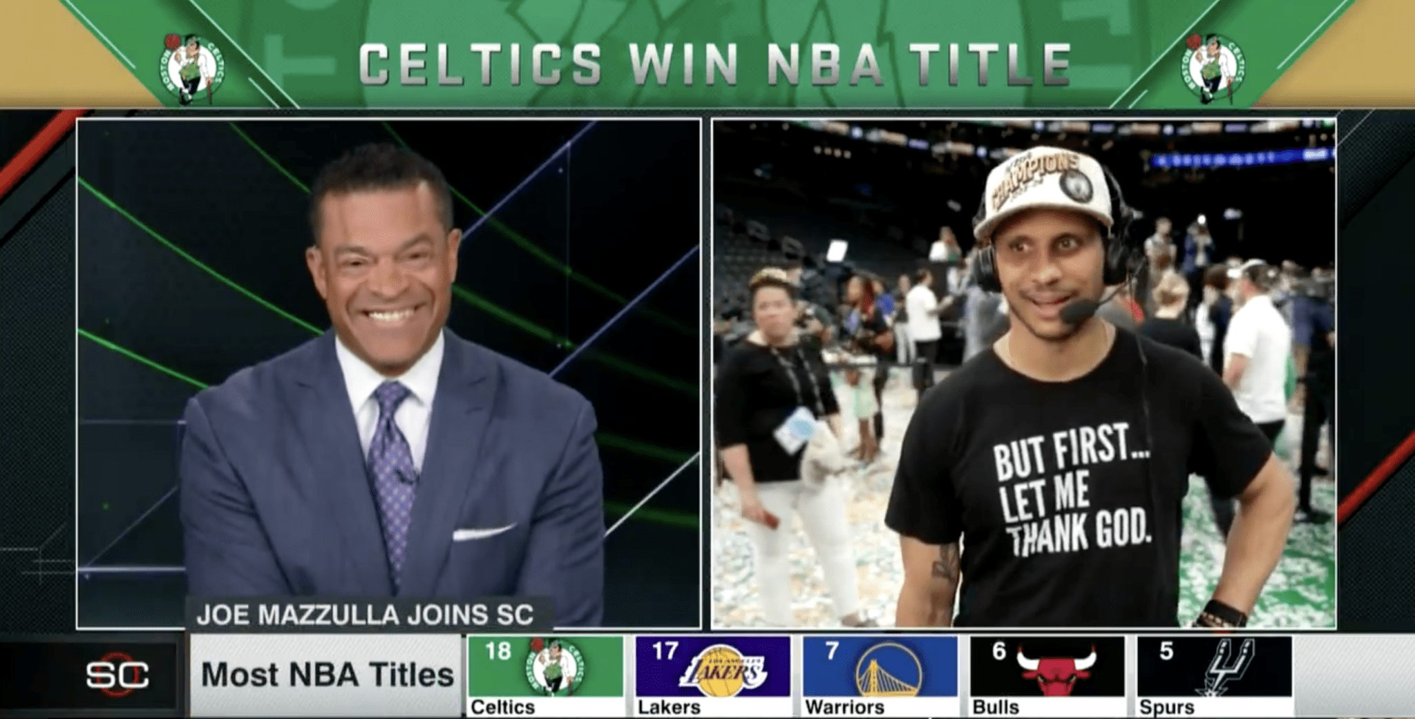 Joe Mazzulla on Sports Center