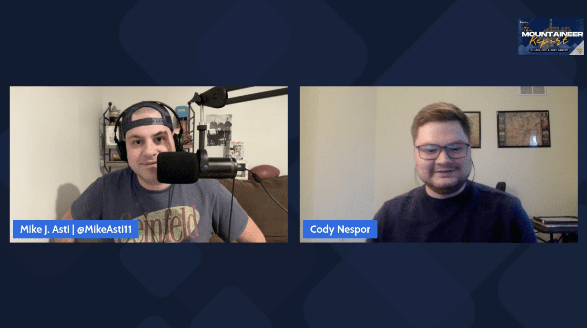 Mike Asti and Cody Nespor talking WVU football on Mountaineer Report