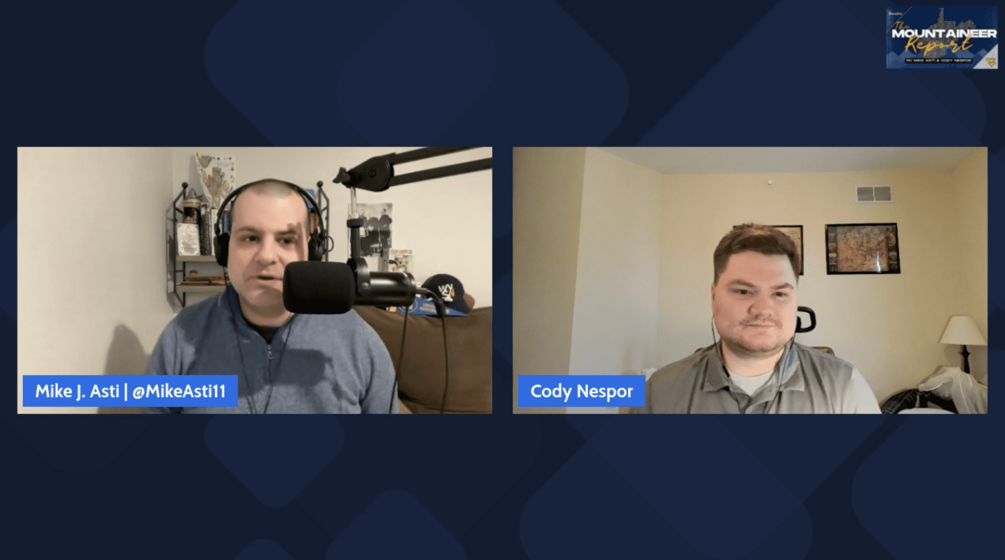 Mike Asti and Cody Nespor talk WVU on Mountaineer Report
