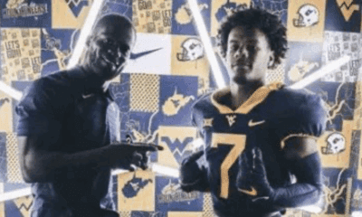 WVU Football RB Andre Devine with dad Noel Devine