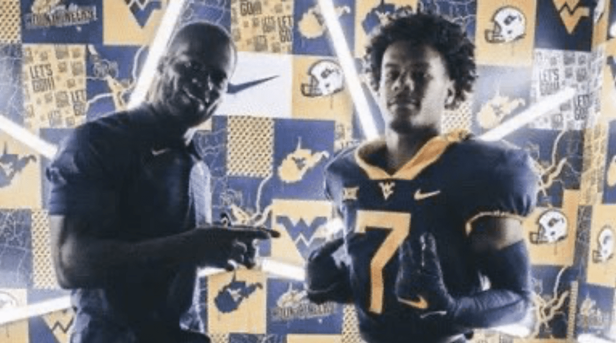 WVU Football RB Andre Devine with dad Noel Devine