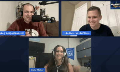 Mike Asti and Luke Blain with Katie Maher previewing WVU at Kansas on Mountaineer Report