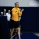 WVU Basketball HC Ross Hodge at practice