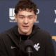 WVU Basketball forward Treysen Eaglestaff at press conference