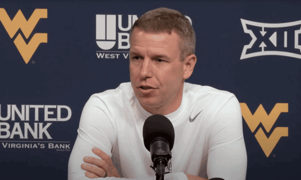 WVU Basketball HC Ross Hodge at press conference