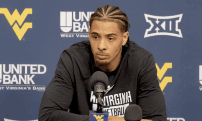 Harlan Obioha speaks at a press conference.