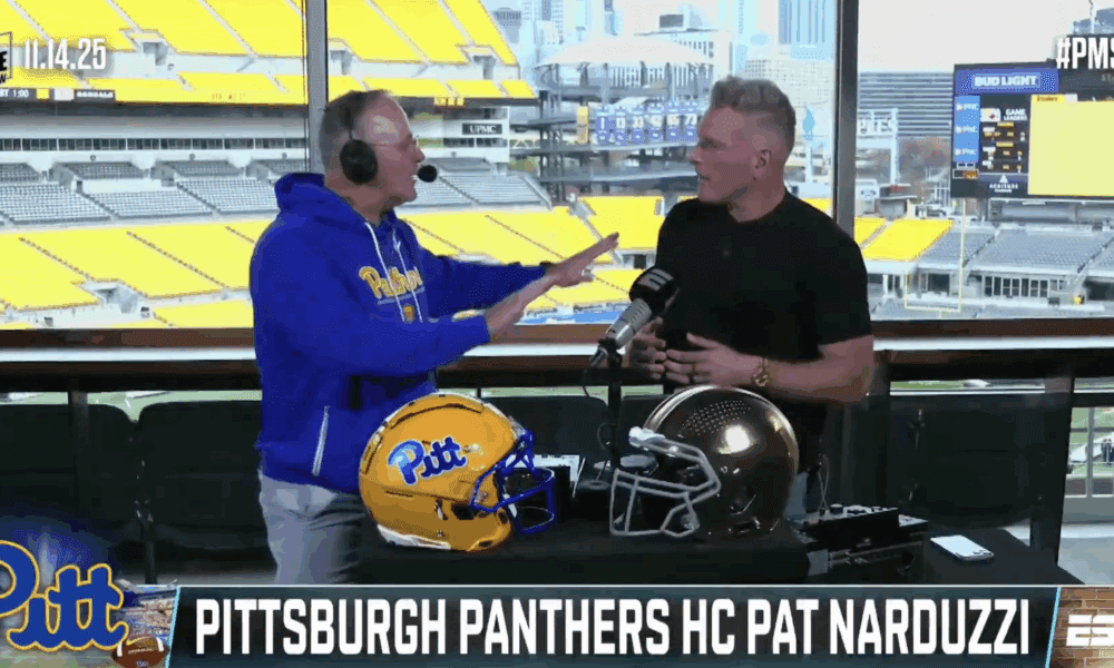 Pat McAfee and Pat Narduzzi