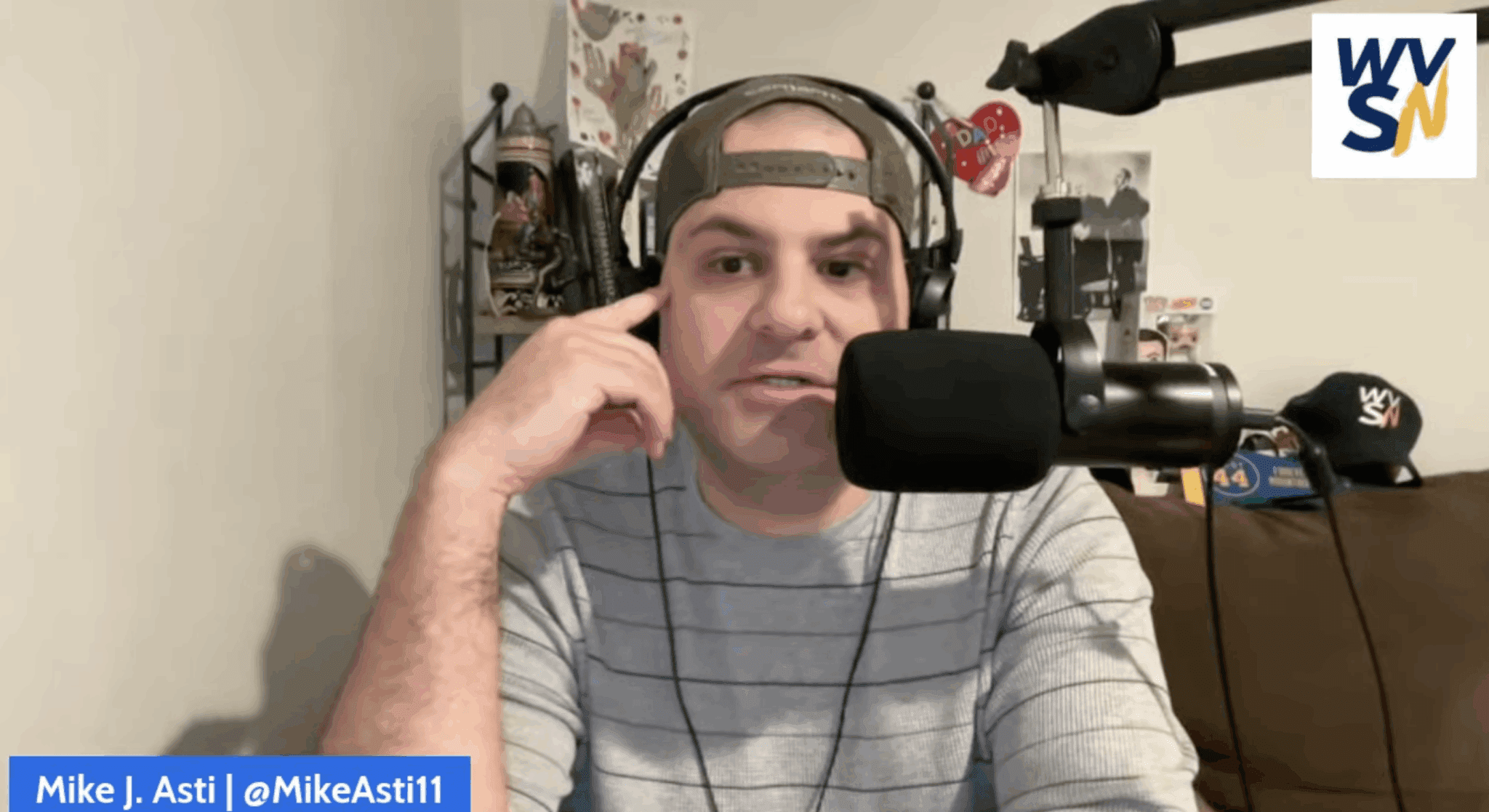 Mike Asti in WVU Football Postgame Show