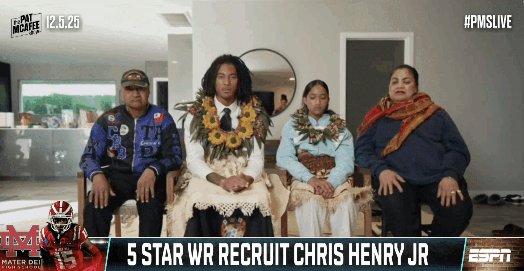 Chris Henry Jr. announces signing with Ohio State on Pat McAfee Show
