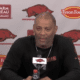 WVU Football DE coach Deke Adams with Arkansas