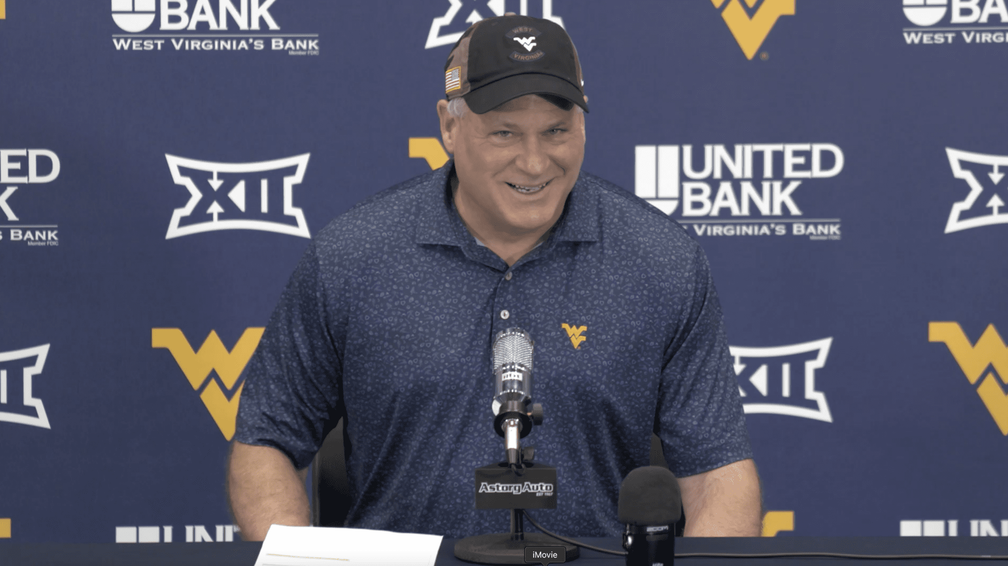 WVU Football HC Rich Rodriguez