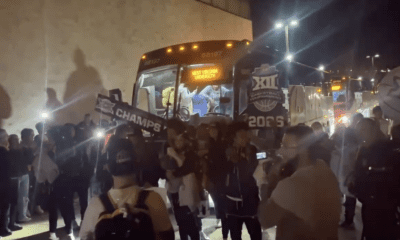 Fans welcome Big 12 champion Women basketball home