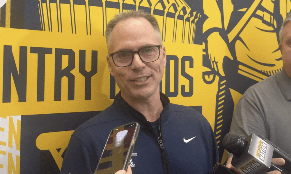 WVU Women's Basketball HC Mark Kellogg after Selection Show