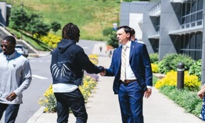 WVU Football CB Serious Stinyard and Neal Brown