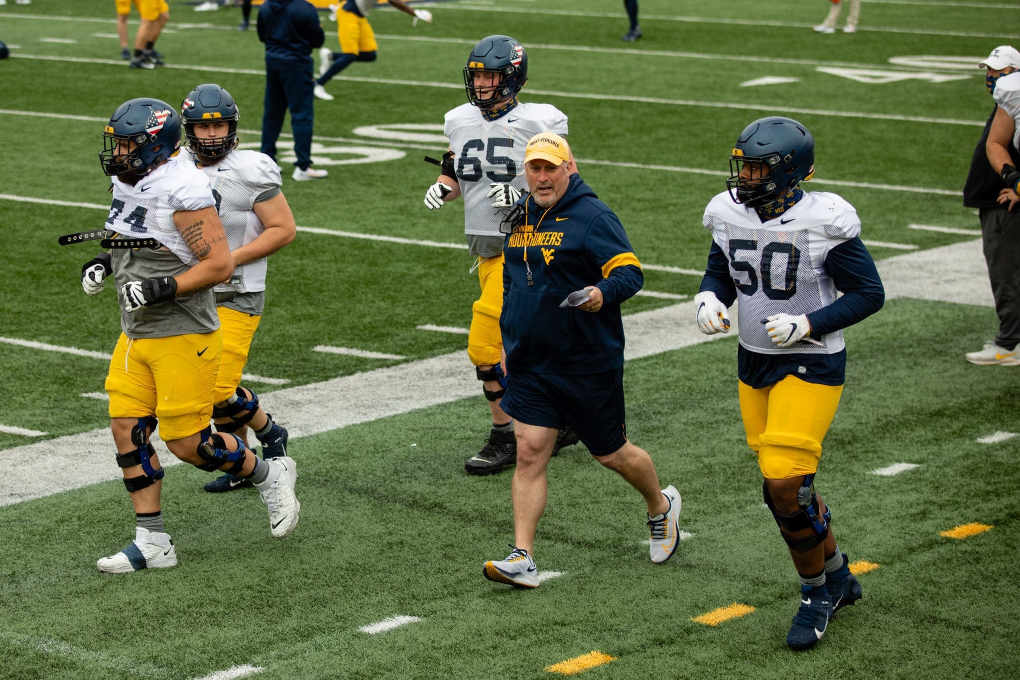 WVU OL coach Matt Moore