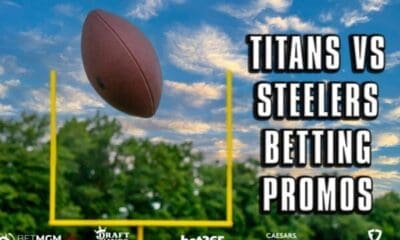 Steelers-Titans Betting Graphic