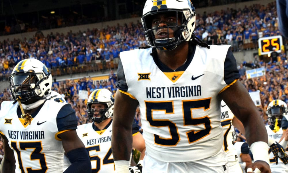 WVU Football DL Dante Stills during Brawl at Pitt