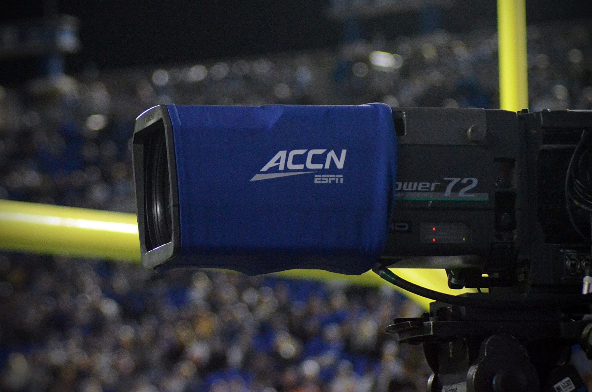 Conference Realignment ACC logo on camera