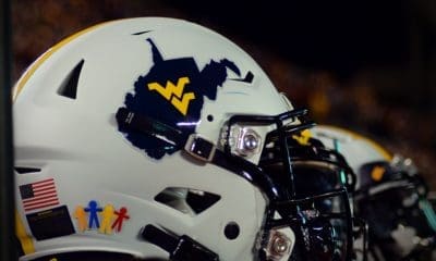 WVU football White helmet