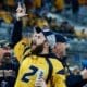 WVU Football fans cheer at the Duke's Mayo Bowl on Dec. 27, 2023 at Bank of America Stadium in Charlotte, N.C. (Mitchell Northam / WV Sports Now)