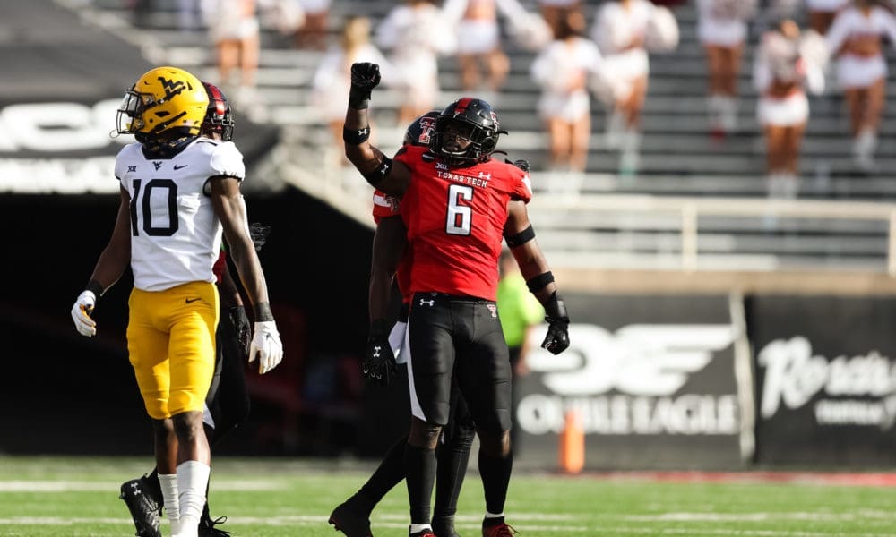 WVU Football against Texas Tech Riko Jeffers