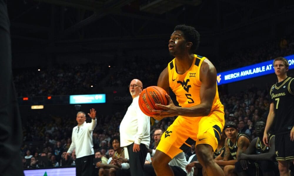 WVU Basketball DJ Thomas Wake Forest